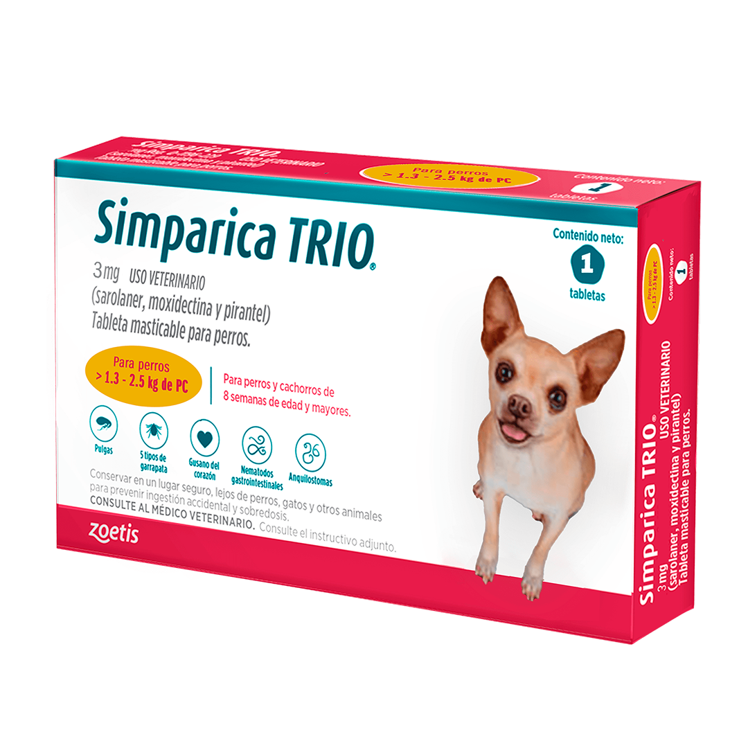 SIMPARICA TRIO (1.3 - 2.5 kg)