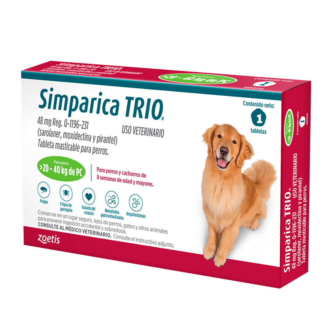 SIMPARICA TRIO (20 - 40 kg)